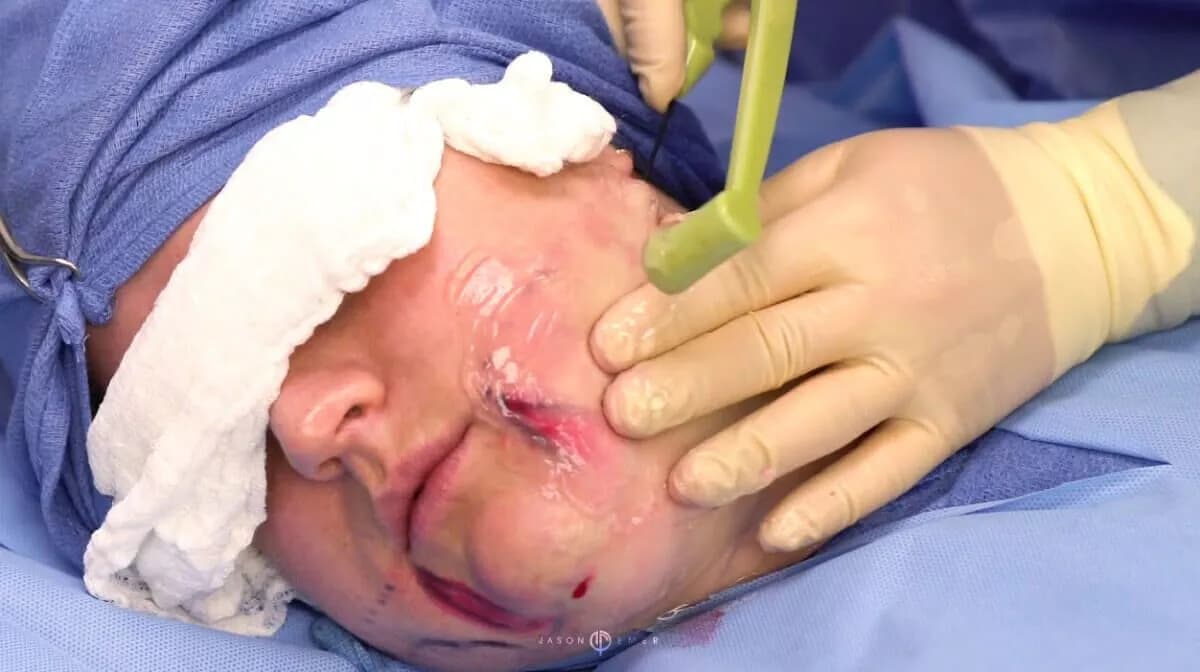 Composite of patient before-and-after results across face, body, and skin treatments