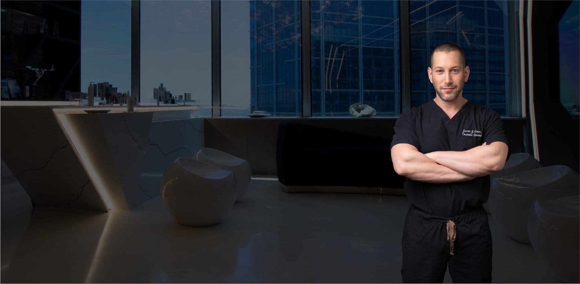 Dr. Jason Emer in his Beverly Hills office