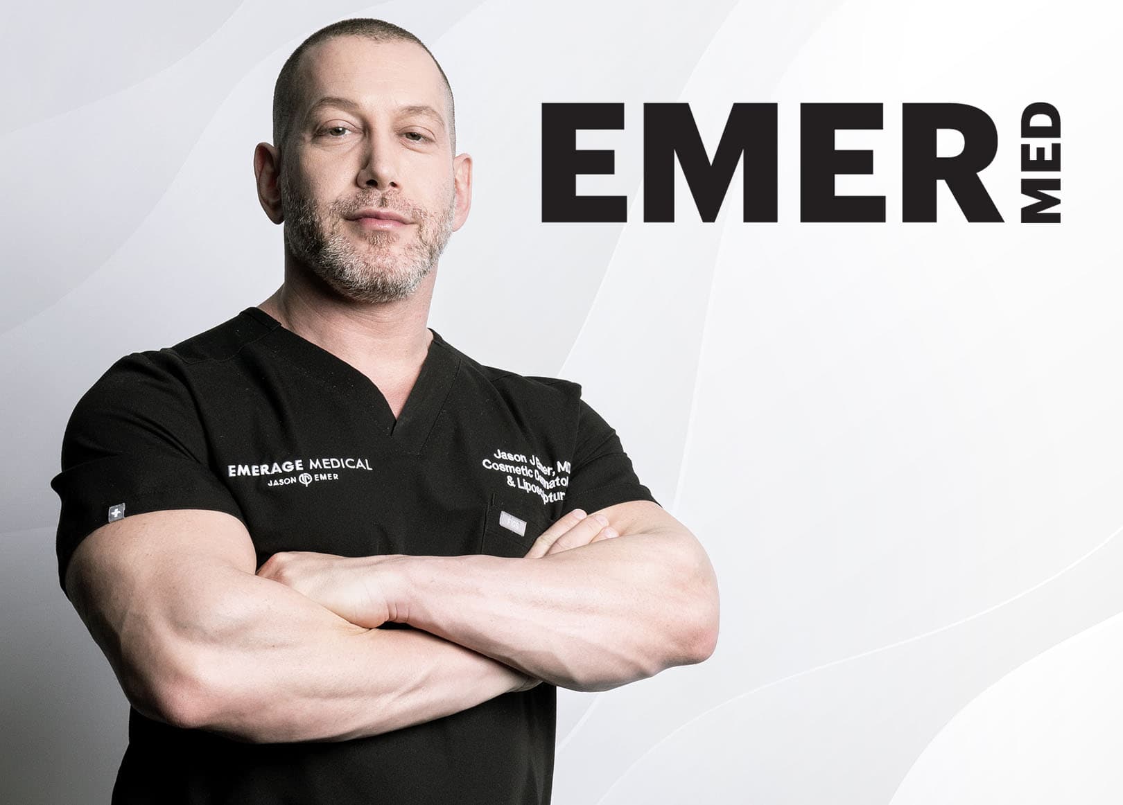 EMER Medical brochure cover featuring Dr. Jason Emer